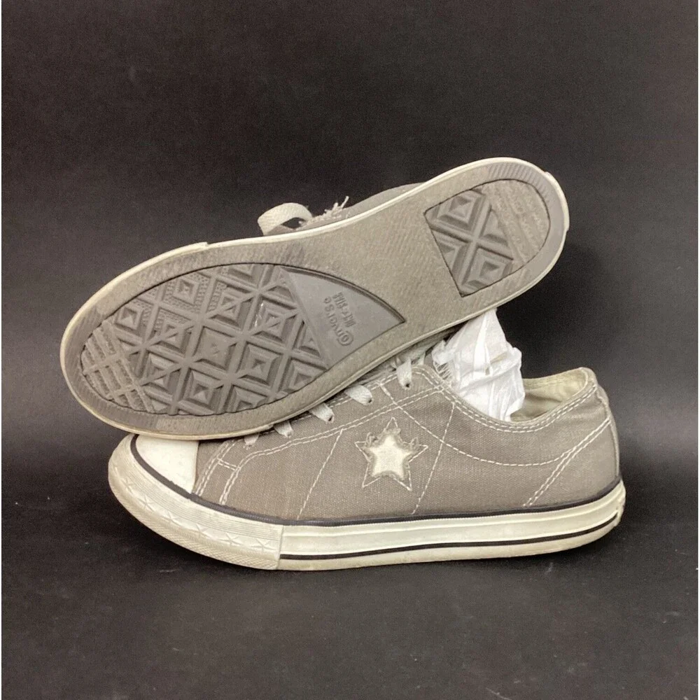 Converse One-Star - Junior's Sz 5 - Brown/Gray - Low Skate Shoes - 603653FT